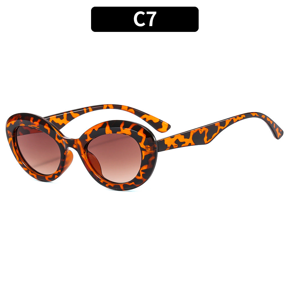 Wholesale Cat Eye Oval Small Frame Spice Girl Sunglasses